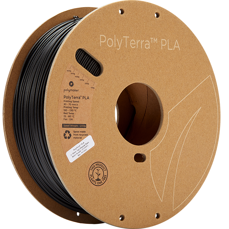 PolyTerra™ PLA filament featuring Jamfree™ Technology
