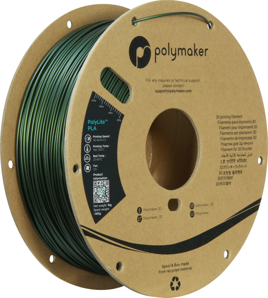 Polymaker PolyLite™ PLA Sparkle Colours