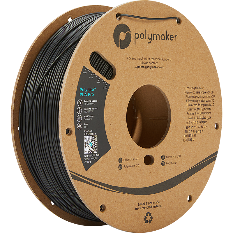 PolyLite™ PLA PRO filament featuring Jamfree™ Technology