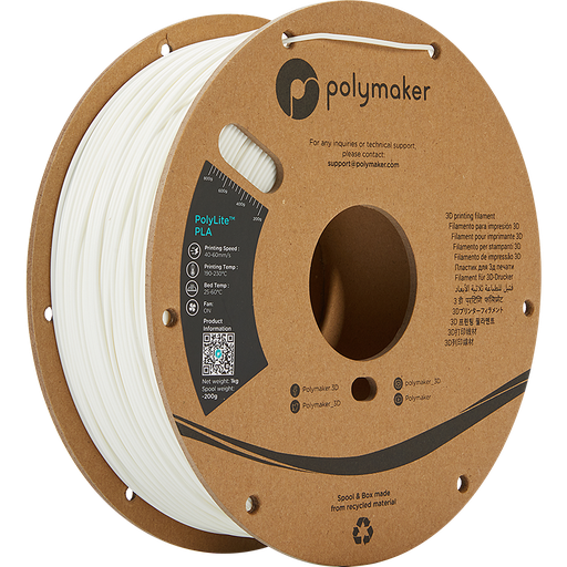 PolyLite™ PLA filament featuring Jamfree™ Technology
