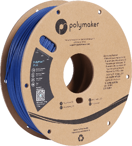 Polymaker PolyMax™ Tough PLA Filament featuring Nano-reinforcement and Jamfree™ Technology