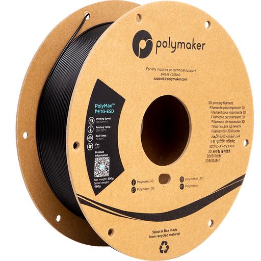 [PB03001] Polymaker PolyMax™ Tough PETG - ESD Filament featuring Nano-reinforcement Technology 